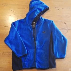 New Balance hooded blue full zip fleece size 2T